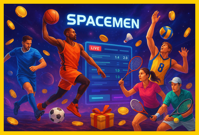 Aposte em apostas esportivas no cassino online SPACEMEN