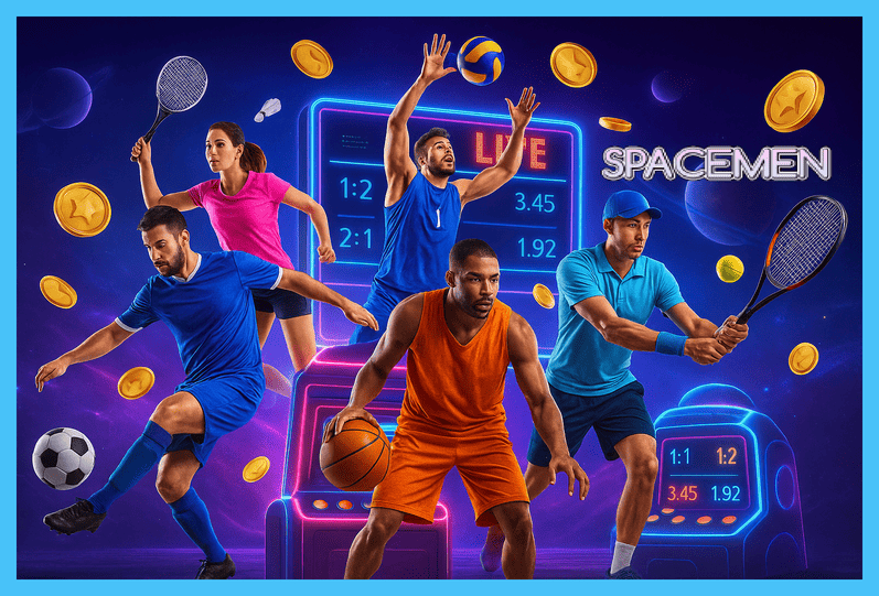Apostas esportivas no cassino online SPACEMEN