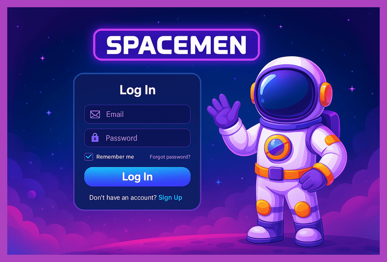 Não Perca tempo, o rRgistro na site SPACEMEN
